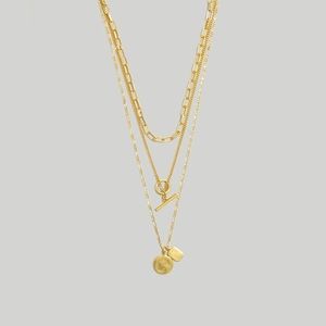 Madewell Toggle Chain Necklace Set